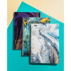 Бизнес-тетрадь А4,96л,кл,греб,ламин.обл. Attache Selection Fluid Фиолетовый Бизнес-тетрадь А4,96л,кл,греб,ламин.обл. Attache Selection Fluid Фиолетовый - фото 11