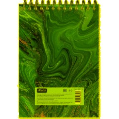 Блокнот А6,80л,кл,греб,карт.обл+УФ-лак Attache Selection FluidФиолетовый - фото 4