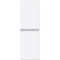 Блокнот МИКРОВЕЛЬВЕТ- А5 50л. спираль, синий, клетка 40шт - фото 2