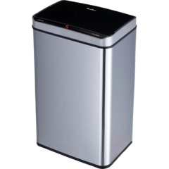Ведро мусорное сенс сталь с крышкой глянц 330х240х670_STB-40 INOX