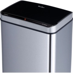 Ведро мусорное сенс сталь с крышкой глянц 330х240х670_STB-40 INOX - фото 3