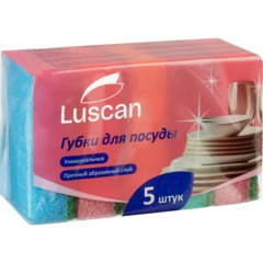 Губки для посуды Luscan 80х50х26мм 5шт/уп - фото 3