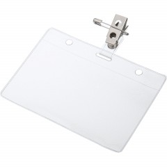 Бейдж 120х87мм металл зажим/булавка (10шт.) 1065БГК - фото 3