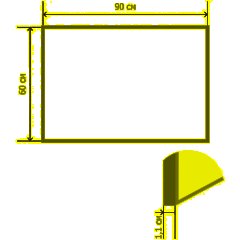 Доска пробковая 60х90 алюмин. рама ATTACHE - фото 2