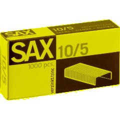 Скобы для степлера N10/5 SAX оцинкованные (2-20 лист.) 1000 шт вупаковке - фото 2