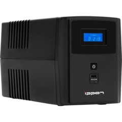 ИБП Ippon Smart Power Pro II 1600, 1600VA/960Вт, черный - фото 4