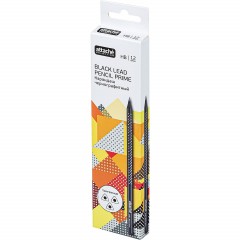 Карандаш чернографитный Attache Selection Prime,б/ласт,HB,черн.корп.вточку - фото 3