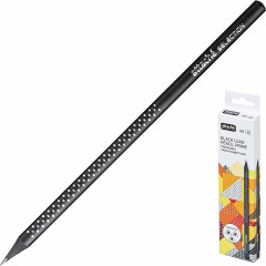 Карандаш чернографитный Attache Selection Prime,б/ласт,HB,черн.корп.вточку - фото 4