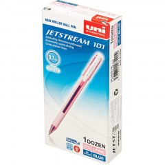 Ручка шариковая неавтомат. Uni Jetstream SX-101FL-07 L.PINK BLUE 0,7 - фото 7