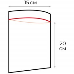 Пакет с замком (Zip Lock) 15 х 20 см, 35 мкм, 1000 шт/уп Пакет с замком (Zip Lock) 15 х 20 см, 35 мкм, 1000 шт/уп - фото 2