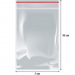 Пакет с замком (Zip Lock) 7 х 10 см, 32 мкм, 1000 шт/уп Пакет с замком (Zip Lock) 7 х 10 см, 32 мкм, 1000 шт/уп - фото 2