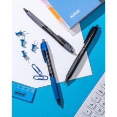 Ручка шариковая автомат. Attache Selection Genious,син,корп.асс,манж - фото 9