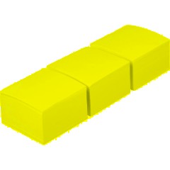 Блок для записей ATTACHE запасной 9х9х5 белый блок 80г, 3штуки/спайка