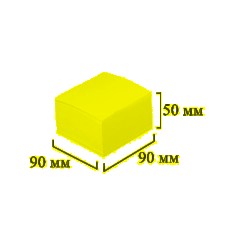 Блок для записей ATTACHE запасной 9х9х5 белый блок 80г, 3штуки/спайка - фото 2