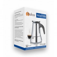 Кофеварка гейзерная Italco INDUCTION, 6 чаш (сталь) Кофеварка гейзерная Italco INDUCTION, 6 чаш (сталь) - фото 2