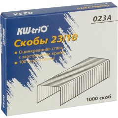 Скобы для степлера №23/10 KW-Trio 023A оцинкованные 1000 шт./уп Скобы для степлера №23/10 KW-Trio 023A оцинкованные 1000 шт./уп - фото 2