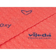 Салфетки хозяйственные Vileda Professional Бризи 36х35 красн 25шт/уп 161617 - фото 3