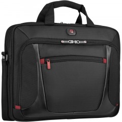 Портфель WENGER для ноутбука, черн, полиэстер/ПВХ, 40x15x33 см, 9 л 600643 - фото 3
