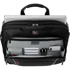 Портфель WENGER для ноутбука, черн, полиэстер/ПВХ, 40x15x33 см, 9 л 600643 - фото 4