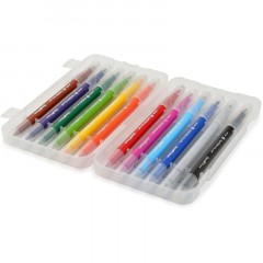 Фломастеры КИСТОЧКИ ДВУСТОРОННИЕ FUNCOLOR 12цв,в пластиковом пенале 32-0047 Фломастеры КИСТОЧКИ ДВУСТОРОННИЕ FUNCOLOR 12цв,в пластиковом пенале 32-0047 - фото 9
