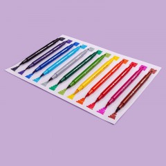 Фломастеры КИСТОЧКИ ДВУСТОРОННИЕ FUNCOLOR 12цв,в пластиковом пенале 32-0047 Фломастеры КИСТОЧКИ ДВУСТОРОННИЕ FUNCOLOR 12цв,в пластиковом пенале 32-0047 - фото 11