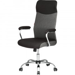 Кресло BN_Sp_EChair-590 TC ткань черный/серый, хром Кресло BN_Sp_EChair-590 TC ткань черный/серый, хром - фото 2