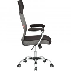 Кресло BN_Sp_EChair-590 TC ткань черный/серый, хром Кресло BN_Sp_EChair-590 TC ткань черный/серый, хром - фото 5