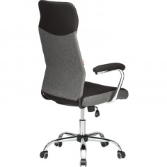Кресло BN_Sp_EChair-590 TC ткань черный/серый, хром Кресло BN_Sp_EChair-590 TC ткань черный/серый, хром - фото 4