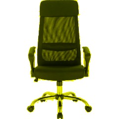 Кресло BN_Sp_EChair-589 TC сетка/ткань черный, хром - фото 2