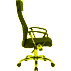 Кресло BN_Sp_EChair-589 TC сетка/ткань черный, хром - фото 3