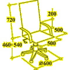 Кресло BN_Sp_EChair-589 TPU сетка/кожзам черный, хром - фото 8