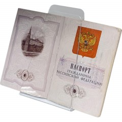 Подставка настольная Attache для паспорта вертик. 90х115х135мм акрил 4шт/уп - фото 2