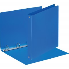 Папка на 4-х кольцах пласт. 25/32мм А4 ATTACHE F504/045 синяя - фото 2
