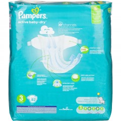 Подгузники PAMPERS Active Baby-Dry Midi 6-10 кг 82шт Подгузники PAMPERS Active Baby-Dry Midi 6-10 кг 82шт - фото 3