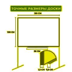 Доска магнитно-маркерная поворотная Attache Twist 100х150см - фото 2