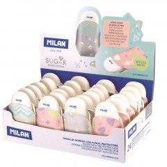Ластик каучуковый Milan Pastel Sugar Diamond, CMMSD1012 в чехле Ластик каучуковый Milan Pastel Sugar Diamond, CMMSD1012 в чехле - фото 8