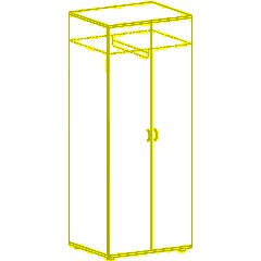 Гардероб SH_Стратегия для одежды S77 (154713) Н.Милано ср - фото 2