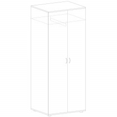 Гардероб SH_Стратегия для одежды S77 (51820) серый - фото 2