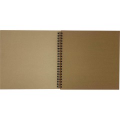 Скетчбук для эскизов Kroyter 295х295,40л,бл.краф140г,спир,обл.тв.Kraft00134 - фото 3