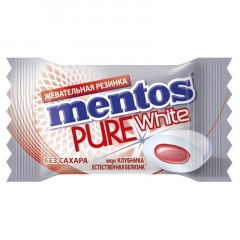 Жевательная резинка Mentos Mentos Pure White Клубника, 100 шт/уп Жевательная резинка Mentos Mentos Pure White Клубника, 100 шт/уп - фото 3