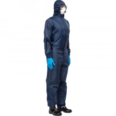 Комбинезон многоразовый защитный с капюшон Jeta Safety JPC75b синий р. XXL - фото 17