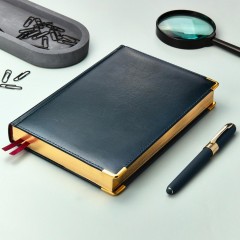 Ежедневник полудатированный кожа,синий,А5,145х216,208л, IMPERIUM 3-023/121 Ежедневник полудатированный кожа,синий,А5,145х216,208л, IMPERIUM 3-023/121 - фото 3