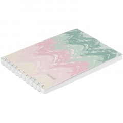 Блокнот А6,60л,кл,греб.верх,обл.мат.лам. Attache Selection Pastel Волны - фото 6