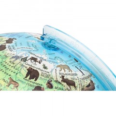 Глобус интерактивный зоогеографич с подсветк. и VR очками,250мм,INT12500306 - фото 5