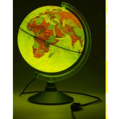 Глобус интерактивный политическ.с подсветкой с VR очками, 320мм,INT13200312 - фото 2