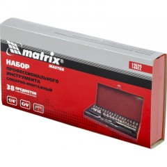 Набор инструмента слесарно-монтажный 38 предметов, 1/4" MATRIX 13522 Набор инструмента слесарно-монтажный 38 предметов, 1/4" MATRIX 13522 - фото 2