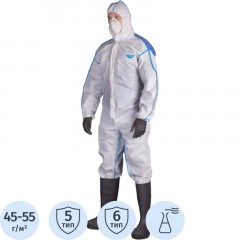 Комбинезон одноразовый защит с кап MicroMAX NS CoolSuit бел р-р М (EMNC428) Комбинезон одноразовый защит с кап MicroMAX NS CoolSuit бел р-р М (EMNC428) - фото 2