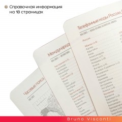 Ежедневник недатированный а5 156 х 210 мм Waltz красный 272 стр. 3-543/04 - фото 5