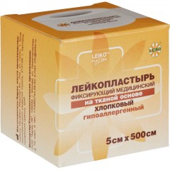 Лейкопластырь 5х500см тканевый в картоне LEIKO Лейкопластырь 5х500см тканевый в картоне LEIKO - фото 4