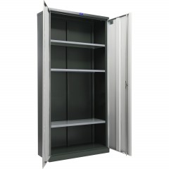 Шкаф для бумаг Cobalt Office 1891 антрацит/серый (R7043/7038) 915х458х1830 - фото 2